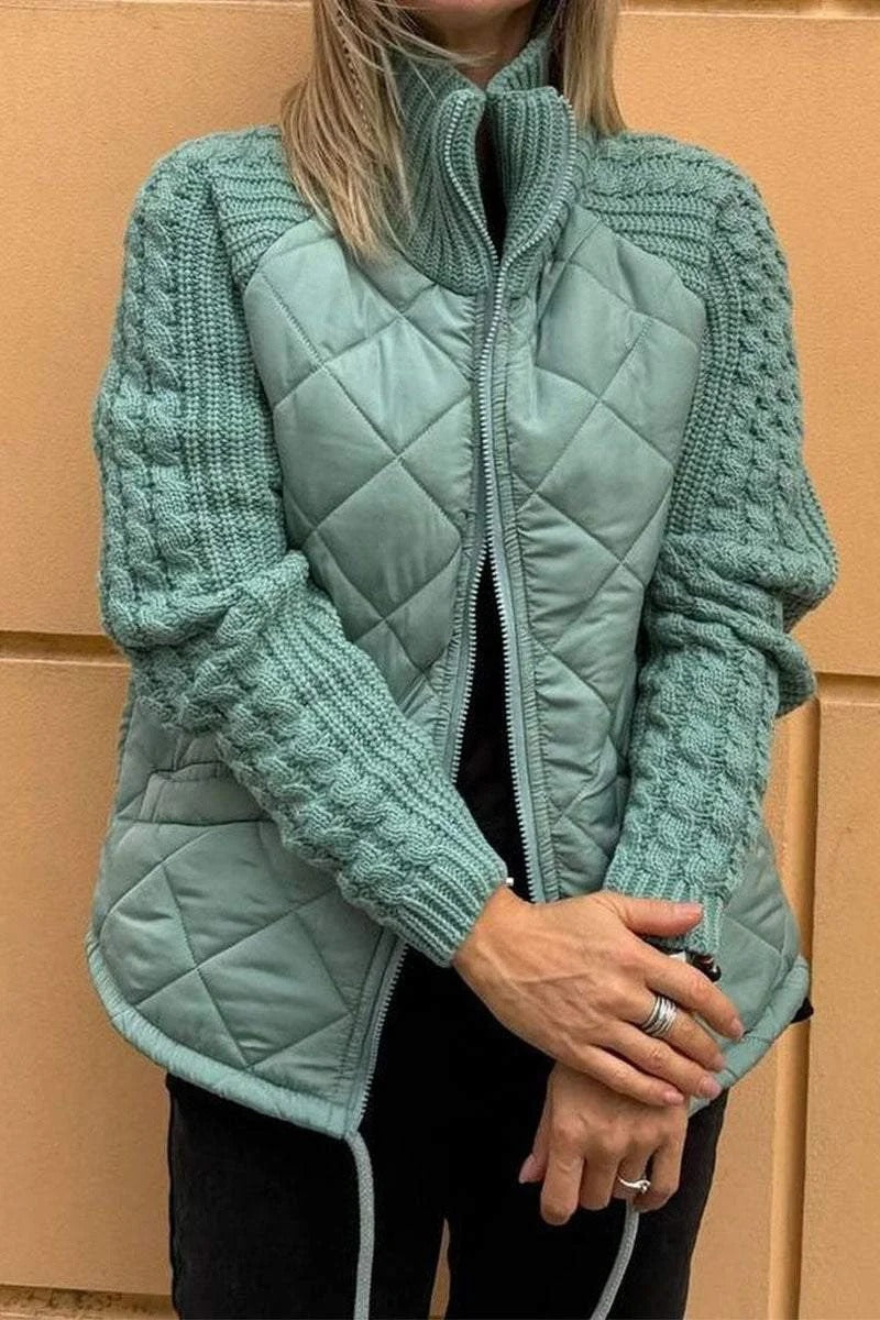 Women's Modern Autumn Jacket with Zipper