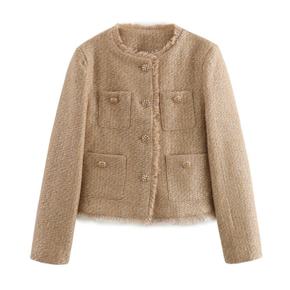 Stylish Boucle Coat for Women