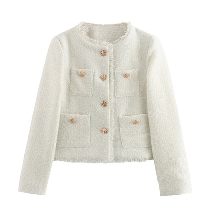Stylish Boucle Coat for Women