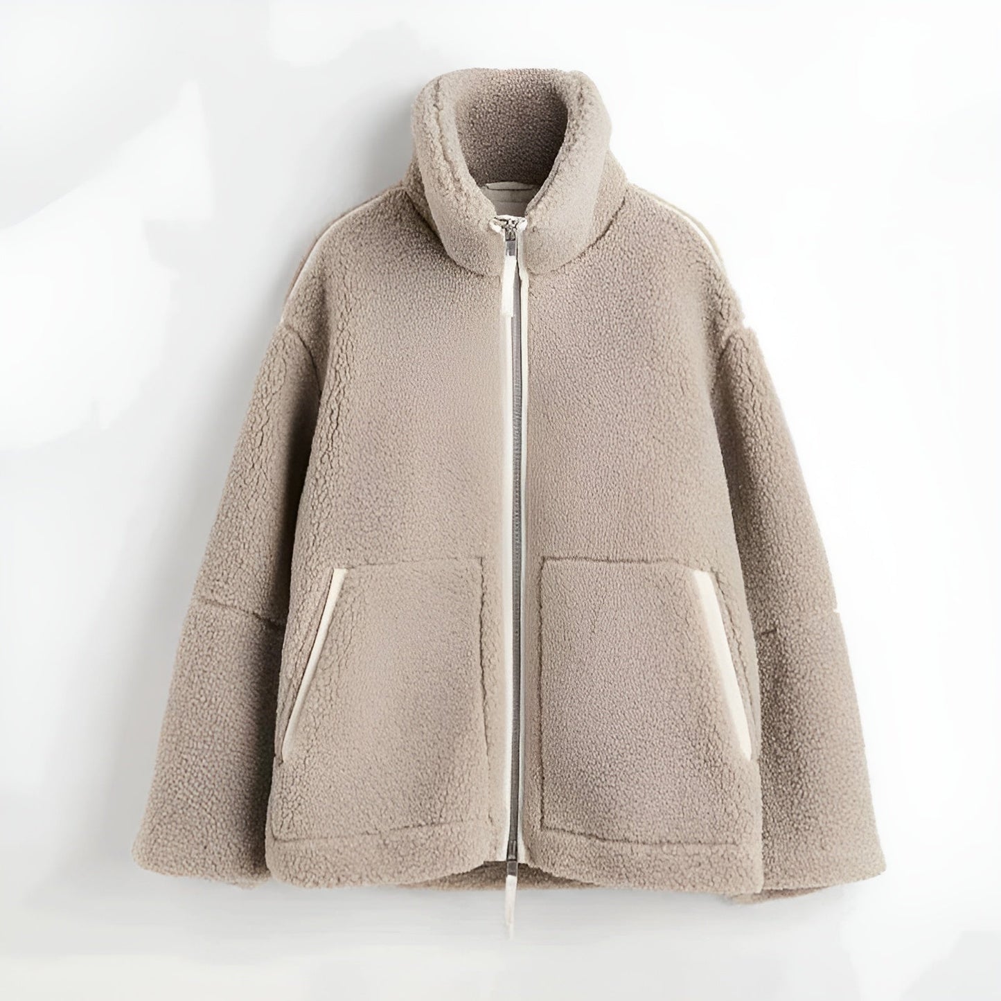 Soft Women's Sherpa Jacket Zipper Winter