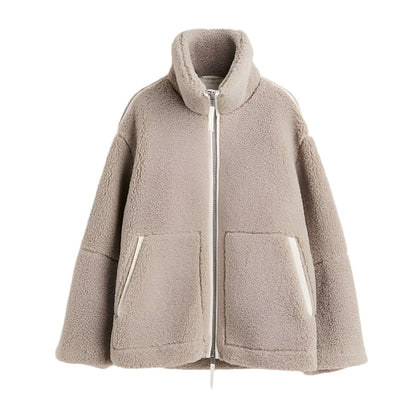 Soft Fleece Jacket Women's Teddy Jacket Warm