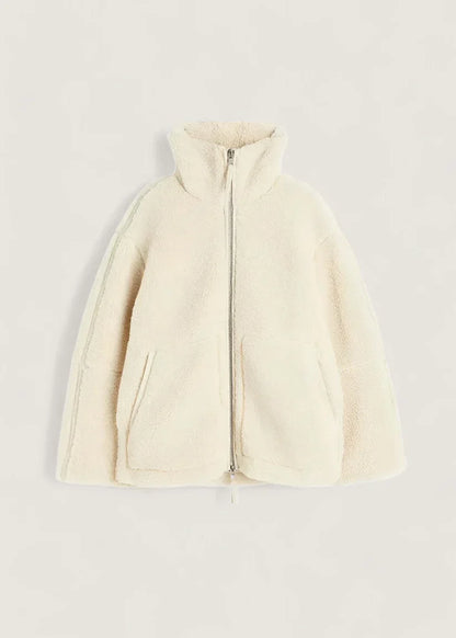Soft Fleece Jacket Cream Beige