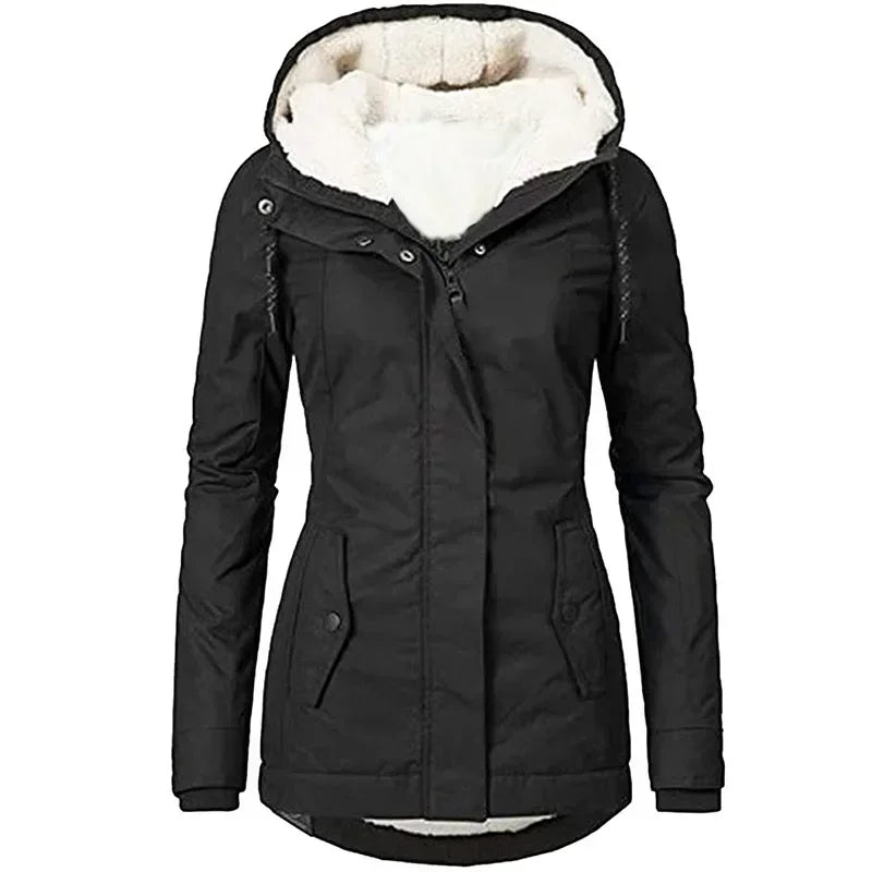 Warm Winter Jacket Women Lined