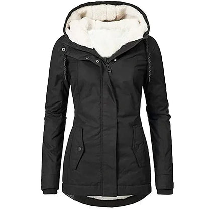 Warm Winter Jacket Women Lined