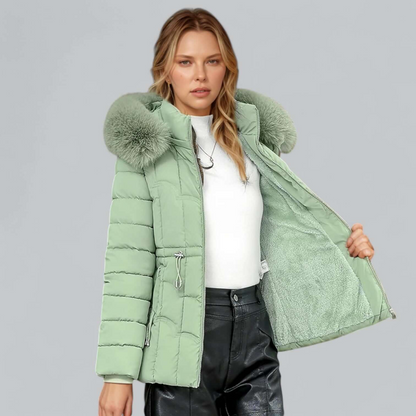 Women's Parka Coat Warm Insulated Hooded