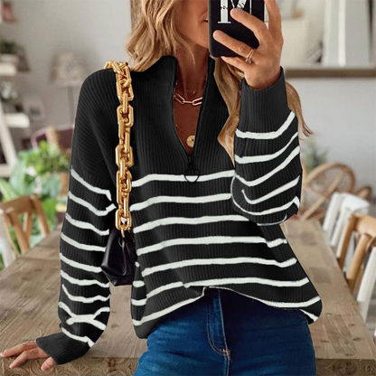 Stylish Striped Sweatshirt
