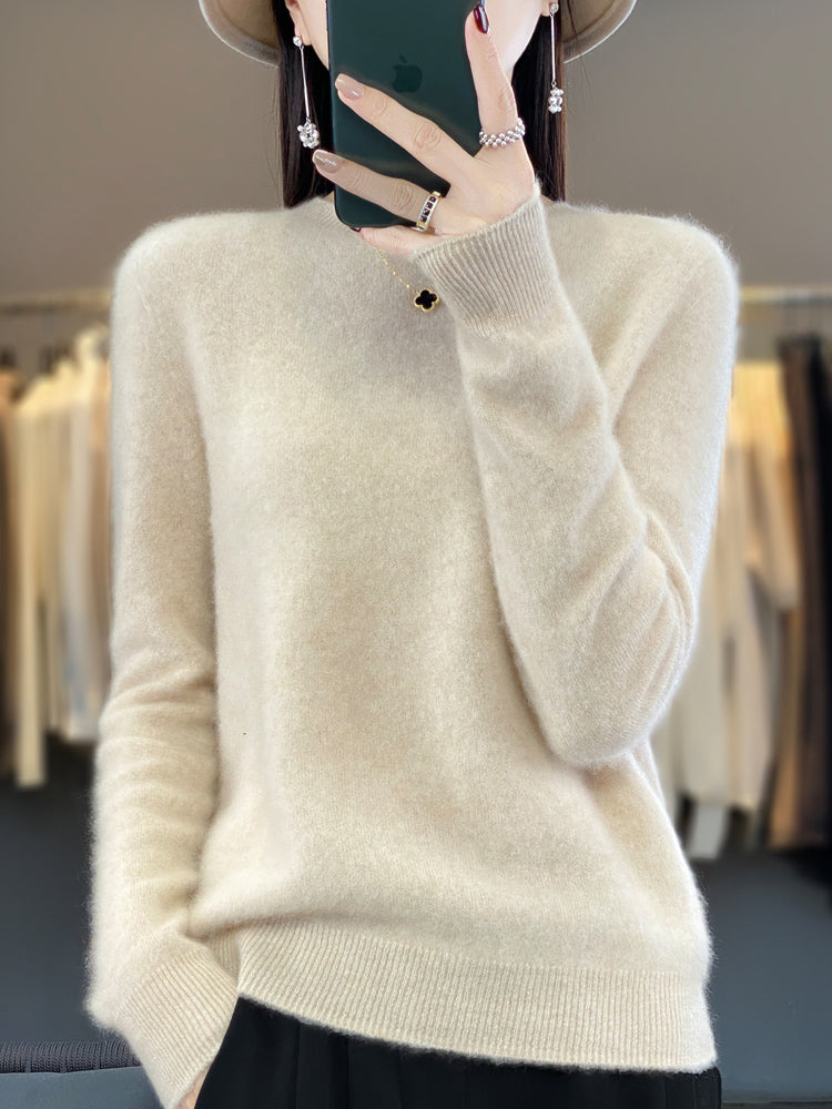 Women's Knit Sweater Elegance Long Sleeve