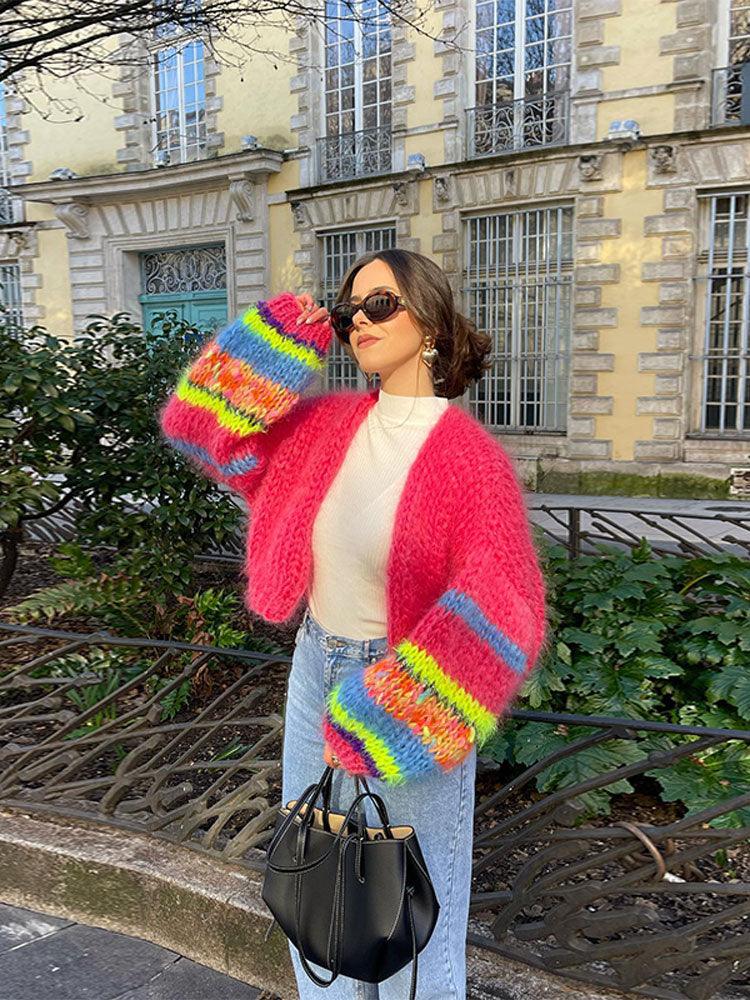 Colorful Knitted Sweaters for Women