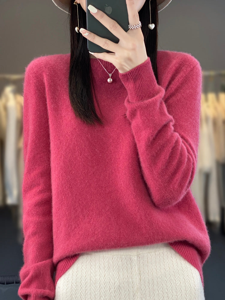 Women's Knit Sweater Elegance Long Sleeve