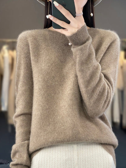 Women's Knit Sweater Elegance Long Sleeve
