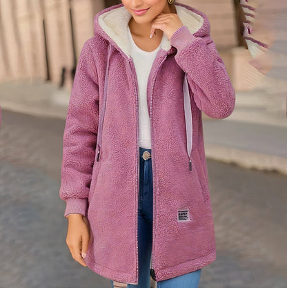 Fashionable Fleece Jacket Teddy Look Women