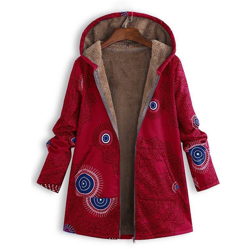 Patterned Vintage Jacket Retro-Style