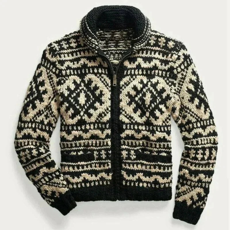 Gemütlicher Strickpullover Männer Vintage Style Wärme - IdealeKleiden