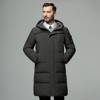 Warm Winter Dress | Women's Long Adjustable Puffer Jacket