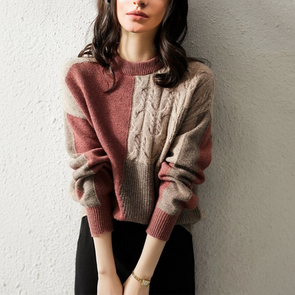 Women's Soft Long Sleeve Round Neck Sweater