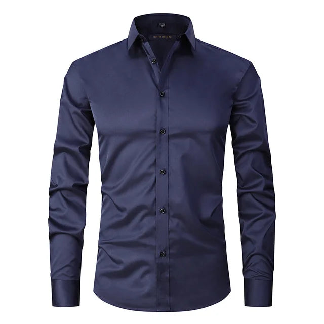 Men's Slim Fit Shirt Stretch Non-Iron Modern