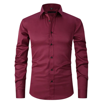 Men's Slim Fit Shirt Stretch Non-Iron Modern