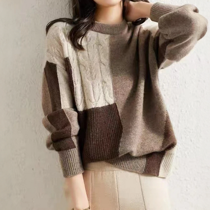 Women's Soft Long Sleeve Round Neck Sweater