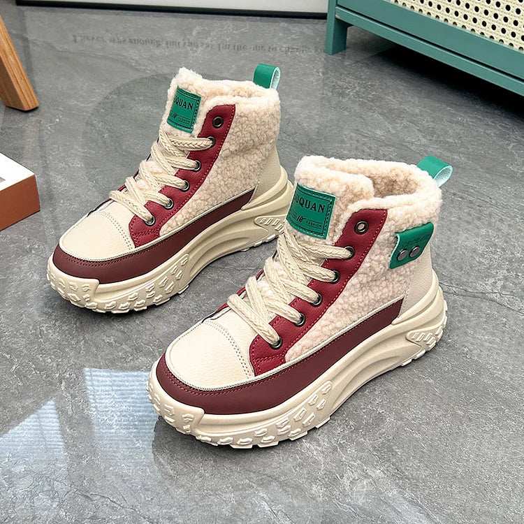 Women's High Top Chunky Sole Martin Boots