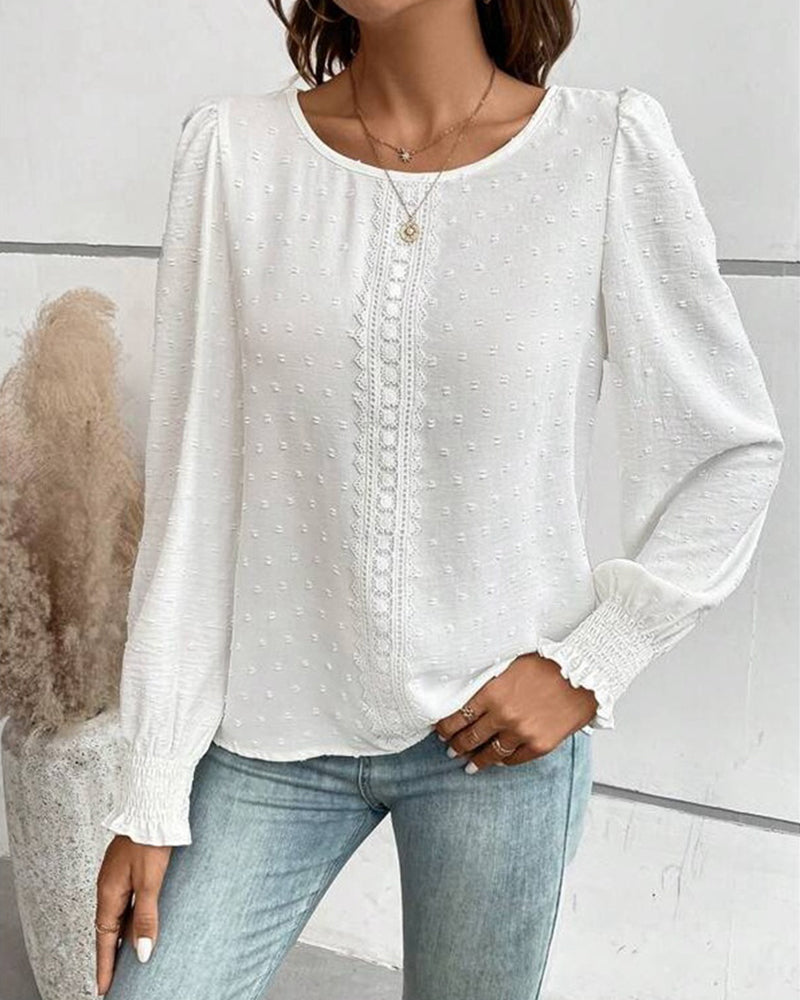 Elegant Women's Round Neck Solid Color Dress