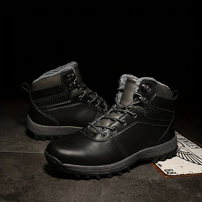 Men's Winter Boots Leather Vintage Style