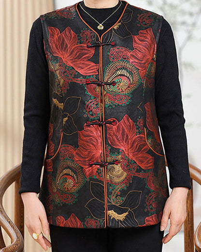 Retro Dress Floral Embroidery Exotic Elegant