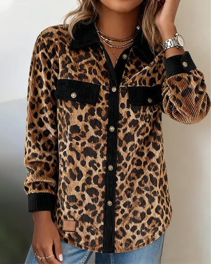 Leopard Print Women's Elegant Dress