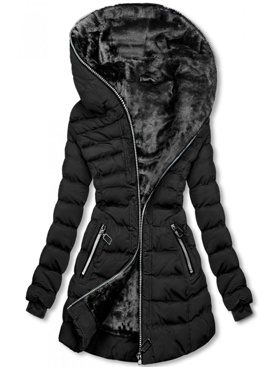 Winterjacke Gepolstert Warm Plüschfutter - IdealeKleiden