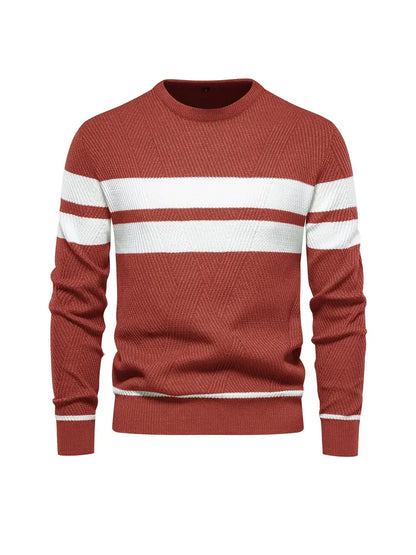 Men's Striped Pattern Modern Jumper