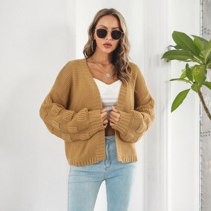 Cardigan for Women Puff Sleeve Chic