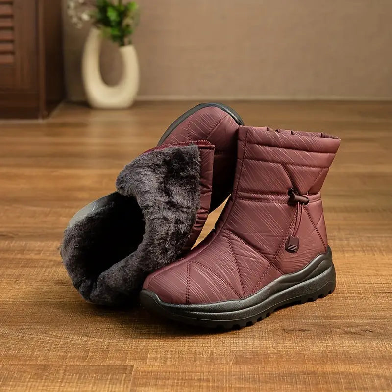 Warm Lined Women's Snow Boots Fleece