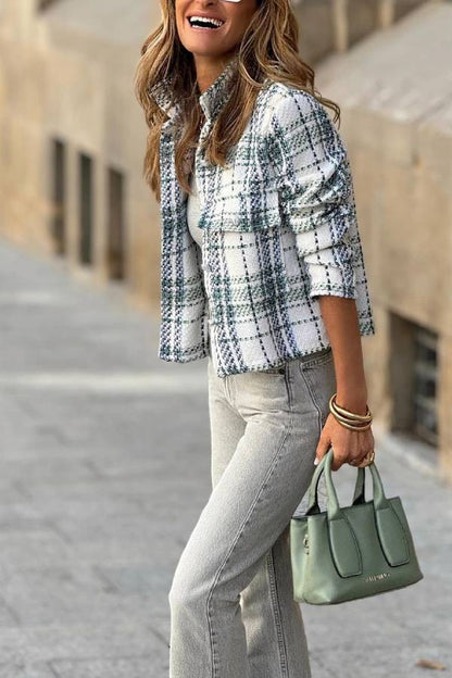 Tweed Jacke Damen Elegant