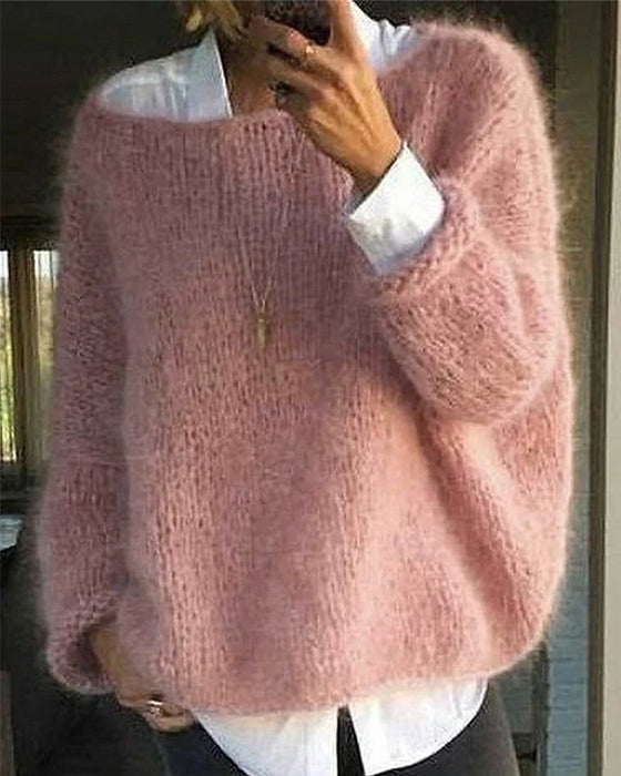 Colorful Sweater Round Neck Fashionable