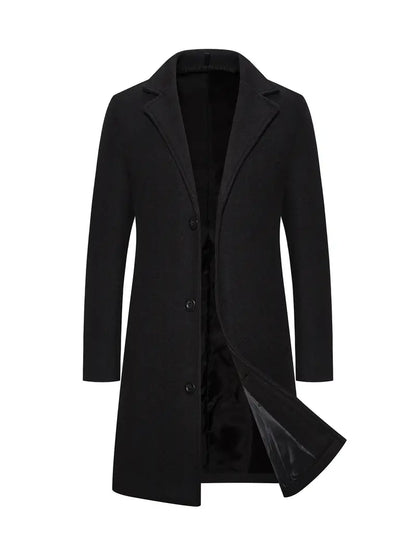Men's Elegant Long Trench Coat