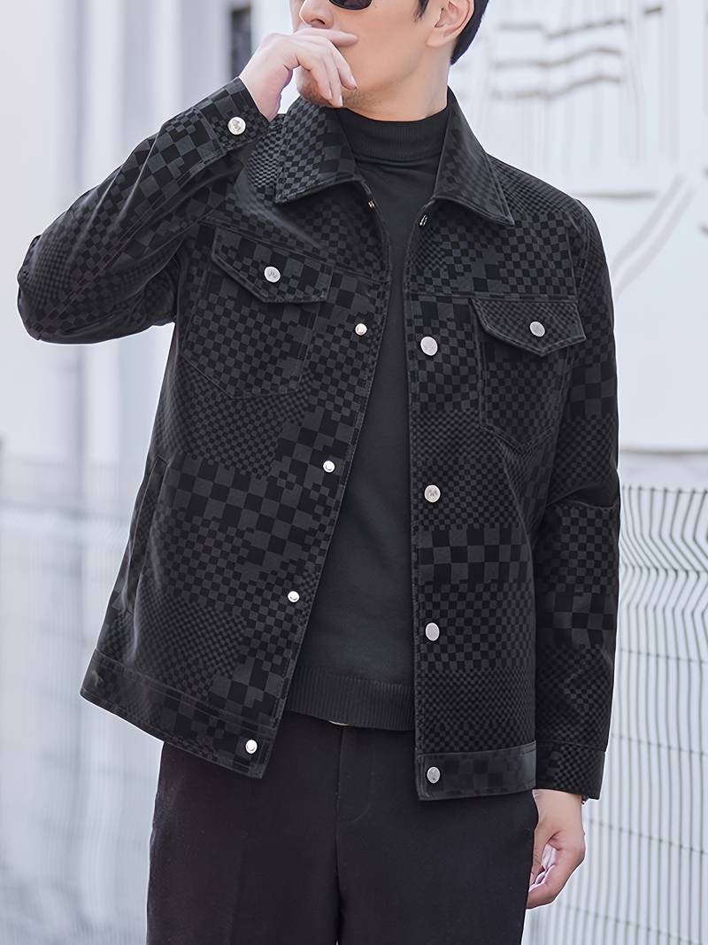 Men's Plaid Jacket Modern Cut