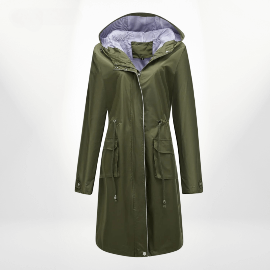 Waterproof Women's Long Trench Coat