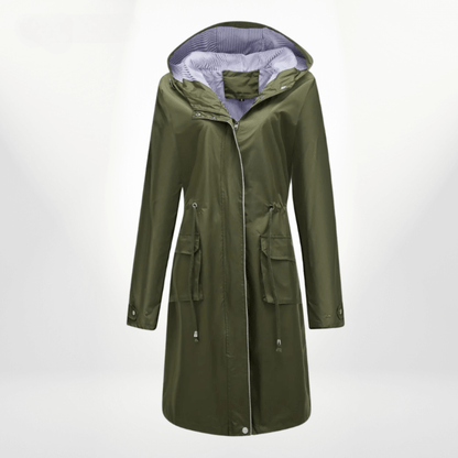 Waterproof Women's Long Trench Coat
