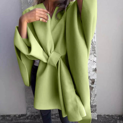 Women's Long Cardigan Batwing Sleeves Elegant