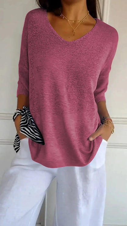 Women's Knitted Vest V-Neck Comfortable Elegant