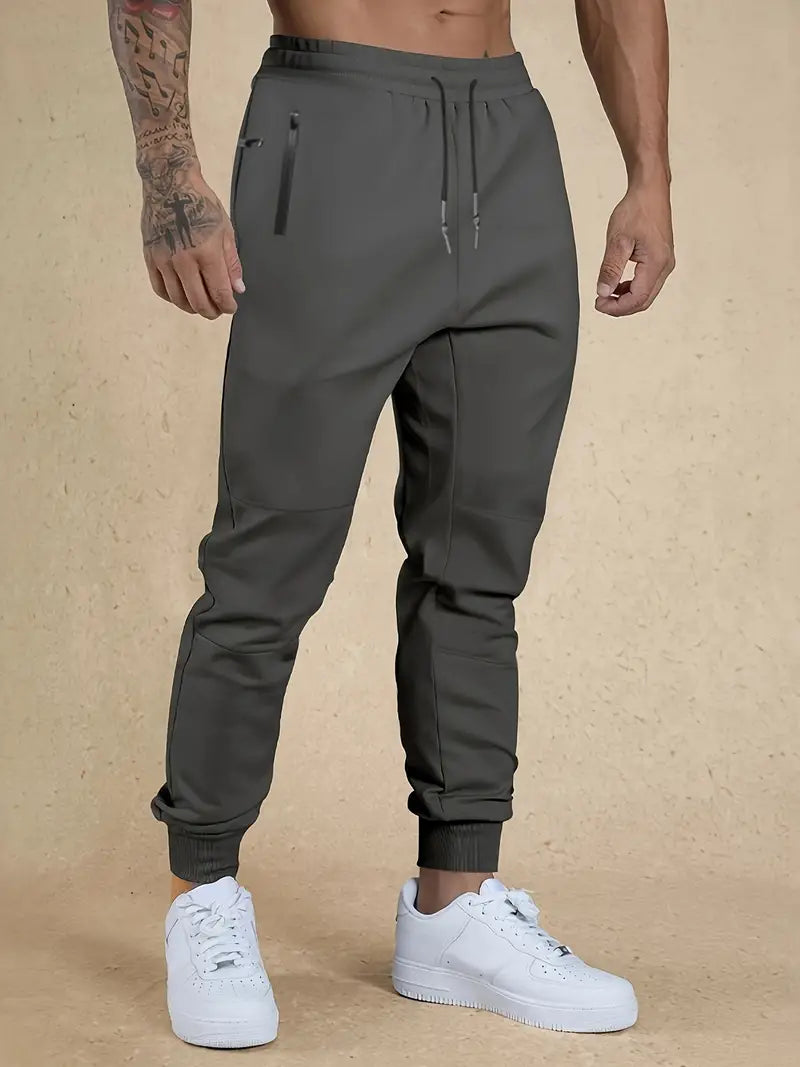 Comfortable men's trousers with drawstring and loose fit