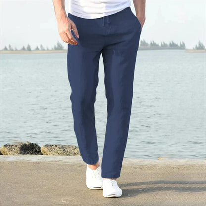 Men's Linen Trousers Lightweight Comfortable Summer