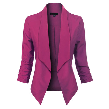 Elegant Women's Long-Sleeve Blazer Model