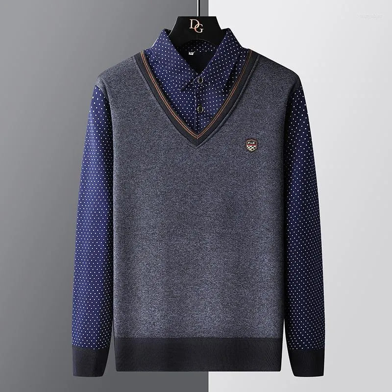 Men's Polo Style Sweater