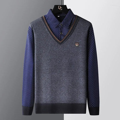 Men's Polo Style Sweater