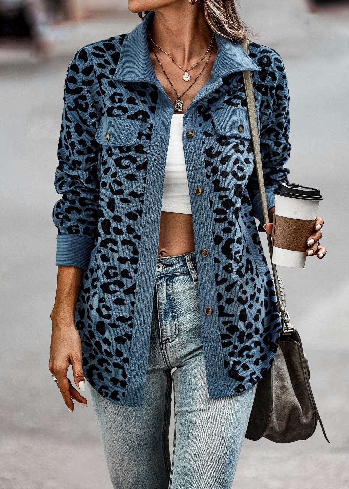 Women's Leopard Jacket Spring Trendy Premium
