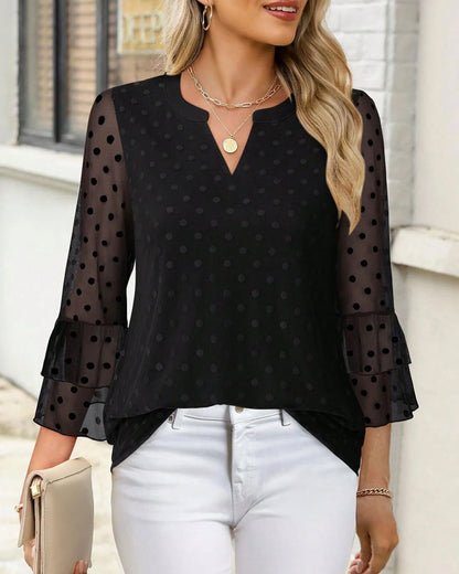 Elegantes Polka Dot Kleid - IdealeKleiden