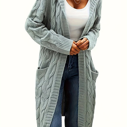 Women's Long Elegant Hooded Jacket