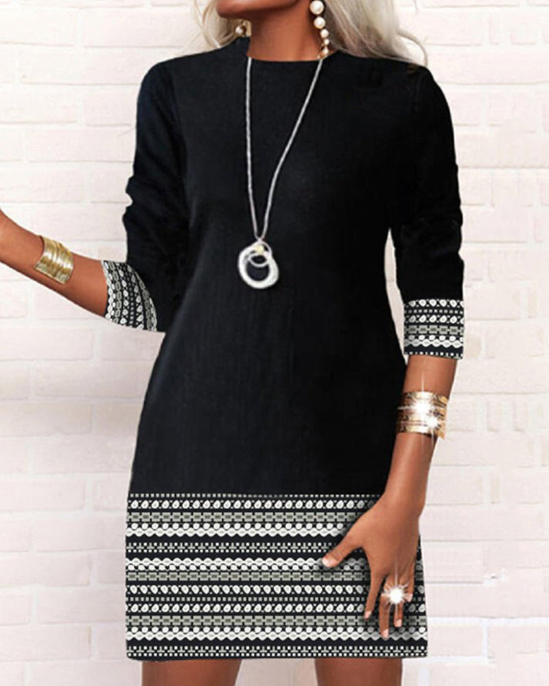 Colorful Patchwork Dress