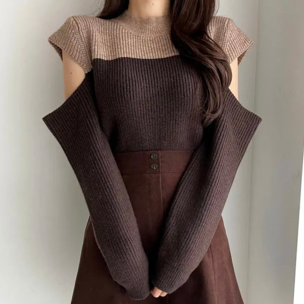 Stylish Knitted Sweaters Women's Fashion Neckline Sleeves