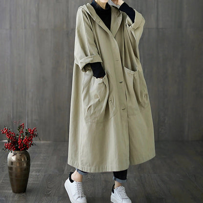 Hooded Coat Casual Design